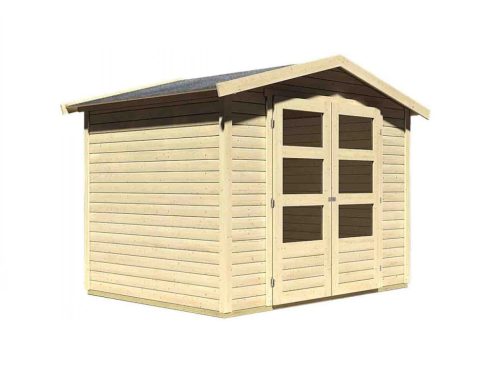 Karibu fából készült kerti ház AMBERG 3 (82972) natur