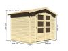 Karibu fából készült kerti ház AMBERG 3 (82972) natur