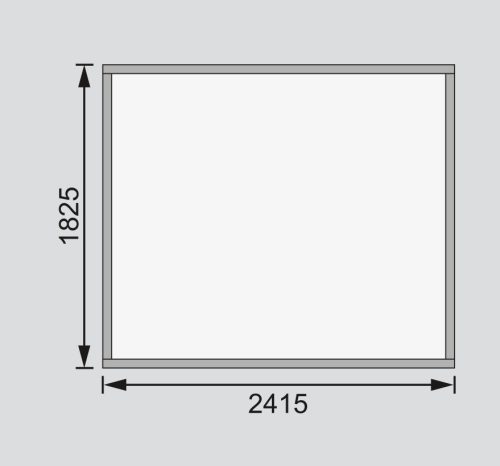 Karibu fából készült kerti ház AMBERG 3 (82972) natur