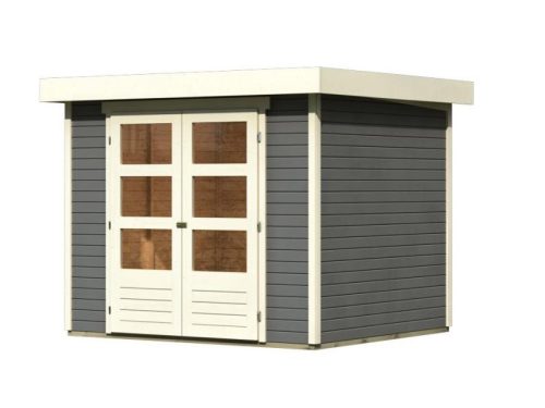 Karibu fából készült kerti ház Askola 3 (82902) terragrau