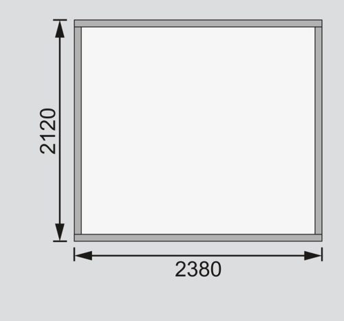 Karibu fából készült kerti ház Askola 3 (82902) terragrau