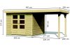 Karibu fából készült kerti ház Askola 3 (73246) natur