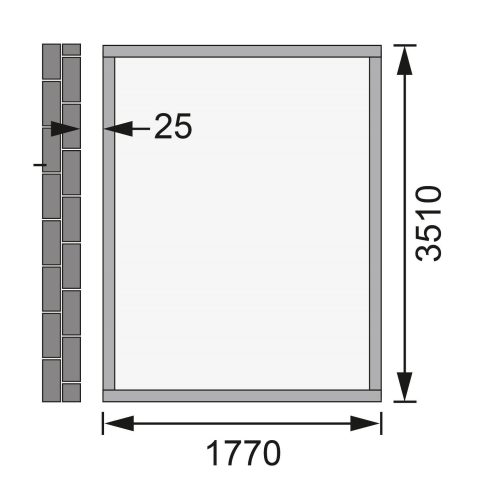 Karibu fából készült kerti ház Wandlitz 4 (55257) natur