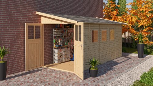 Karibu fából készült kerti ház Wandlitz 5 (55258) natur