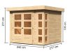 Karibu fából készült kerti ház Kerko 3 (82926) natur