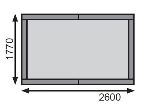 Karibu fából készült kerti ház VERKAUFSHAUS 1 (58489) natur
