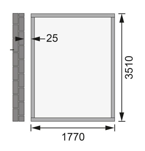 Karibu fából készült kerti ház Wandlitz 3 (38749) terragrau