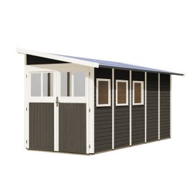 Karibu fából készült kerti ház Wandlitz 5 (73075) terragrau