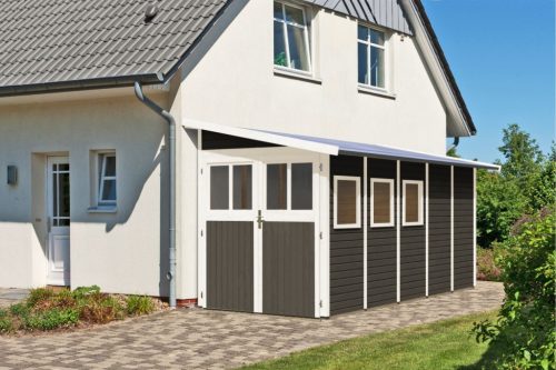 Karibu fából készült kerti ház Wandlitz 5 (73075) terragrau