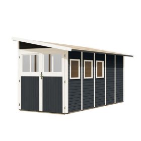 Karibu fából készült kerti ház Karibu Wandlitz 5 ) antracit