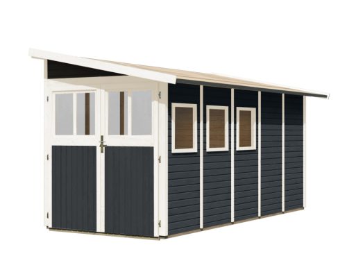 Karibu fából készült kerti ház Karibu Wandlitz 5 ) antracit