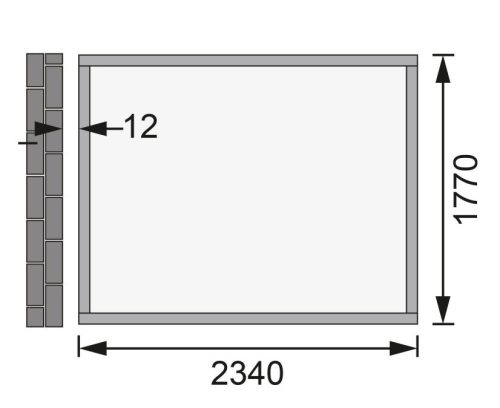 Karibu fából készült kerti ház Bomlitz 2 (68357) natur