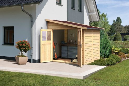 Karibu fából készült kerti ház Bomlitz 2 (68357) natur