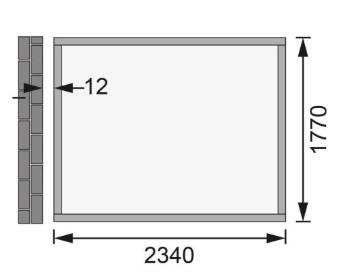Karibu fából készült kerti ház Bomlitz 2 (8884) terragrau