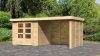 Karibu fából készült kerti ház Askola 3 + egy menedéket 280 cm (9175) natur