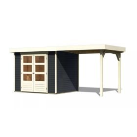 Karibu fából készült kerti ház Karibu Askola 3 + egy menedéket 240 cm (38662)