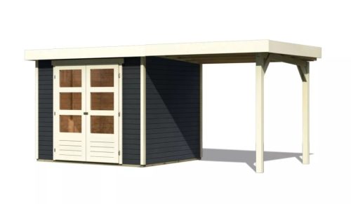 Karibu fából készült kerti ház Karibu Askola 3 + egy menedéket 240 cm (38662)