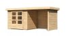 Karibu fából készült kerti ház Askola 3 + egy menedéket 240 cm (77725) natur