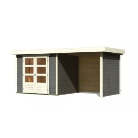 Karibu fából készült kerti ház Askola 3 + egy menedéket 240 cm (82923)