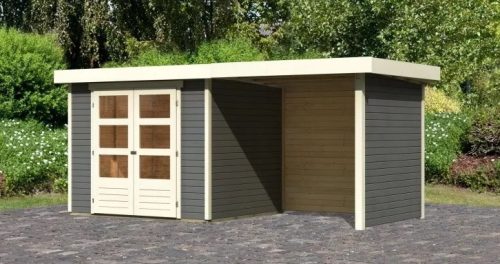 Karibu fából készült kerti ház Askola 3 + egy menedéket 240 cm (82923)