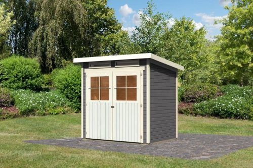 Karibu fából készült kerti ház Glucksburg 2 (68190) terragrau