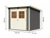 Karibu fából készült kerti ház Glucksburg 4 (68216) terragrau