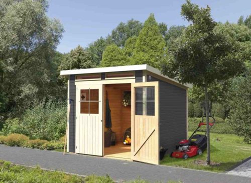 Karibu fából készült kerti ház Glucksburg 4 (68216) terragrau