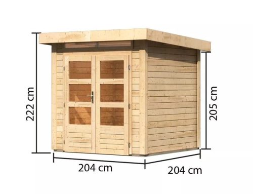Karibu fából készült kerti ház KANDERN 1 (82984) natur