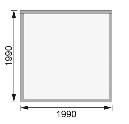 Karibu fából készült kerti ház KANDERN 1 (82985) terragrau