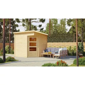 Karibu finn szauna PELLE (40175) natur