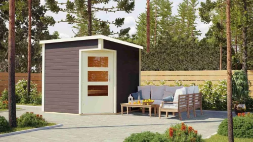 Karibu finn szauna PELLE (40176) terragrau