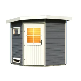 Karibu finn szauna PEKKA (92354) terragrau