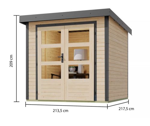 Karibu hibrid kerti ház Jupiter A (93409) natur / terragrau