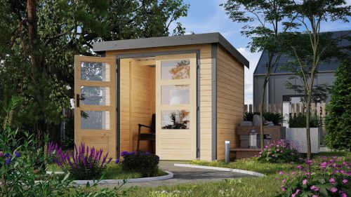 Karibu hibrid kerti ház Jupiter A (93409) natur / terragrau