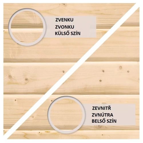 Karibu hibrid kerti ház Jupiter A (93408) natur / fehér