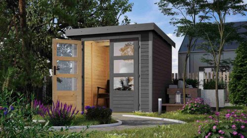 Karibu hibrid kerti ház Jupiter B (93412) terragrau / terragrau