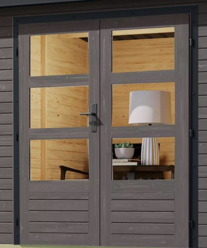 Karibu hibrid kerti ház Jupiter B (93412) terragrau / terragrau