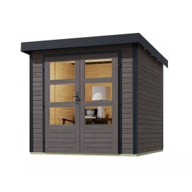 Karibu hibrid kerti ház Jupiter B (93413) terragrau / antracit