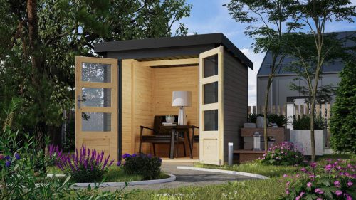 Karibu hibrid kerti ház Jupiter B (93413) terragrau / antracit