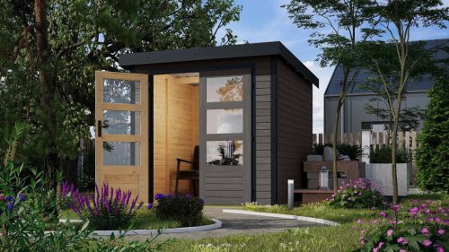 Karibu hibrid kerti ház Jupiter B (93413) terragrau / antracit