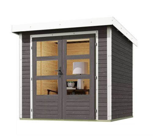 Karibu hibrid kerti ház Jupiter B (93411) terragrau / fehér