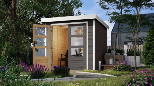 Karibu hibrid kerti ház Jupiter B (93411) terragrau / fehér