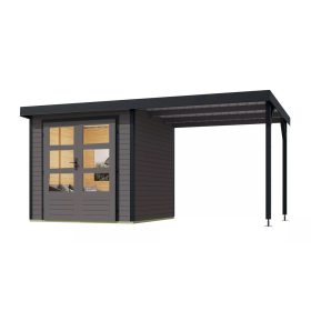 Karibu hibrid kerti ház Jupiter B (93428) terragrau / antracit