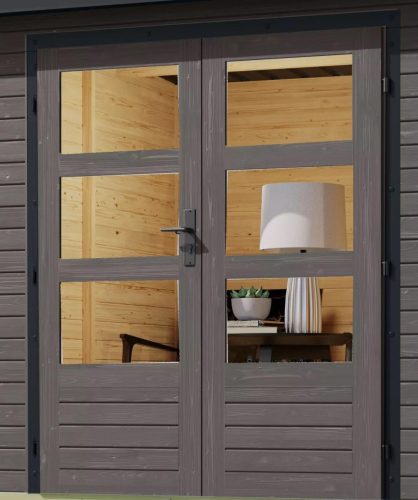 Karibu hibrid kerti ház Jupiter B (93428) terragrau / antracit