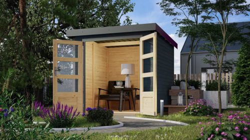 Karibu hibrid kerti ház Jupiter C (93415) antracit / terragrau