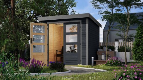 Karibu hibrid kerti ház Jupiter C (93415) antracit / terragrau