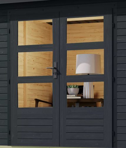 Karibu hibrid kerti ház Jupiter C (93415) antracit / terragrau