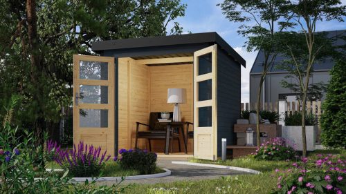 Karibu hibrid kerti ház Jupiter C (93416) antracit / antracit