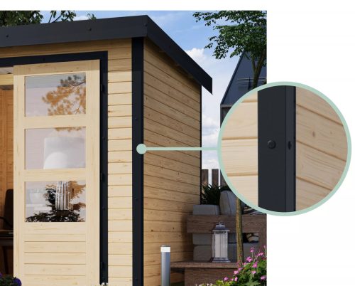 Karibu hibrid kerti ház Jupiter C (93416) antracit / antracit