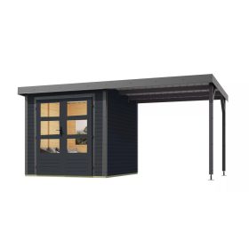 Karibu hibrid kerti ház Jupiter C (93430) antracit / terragrau